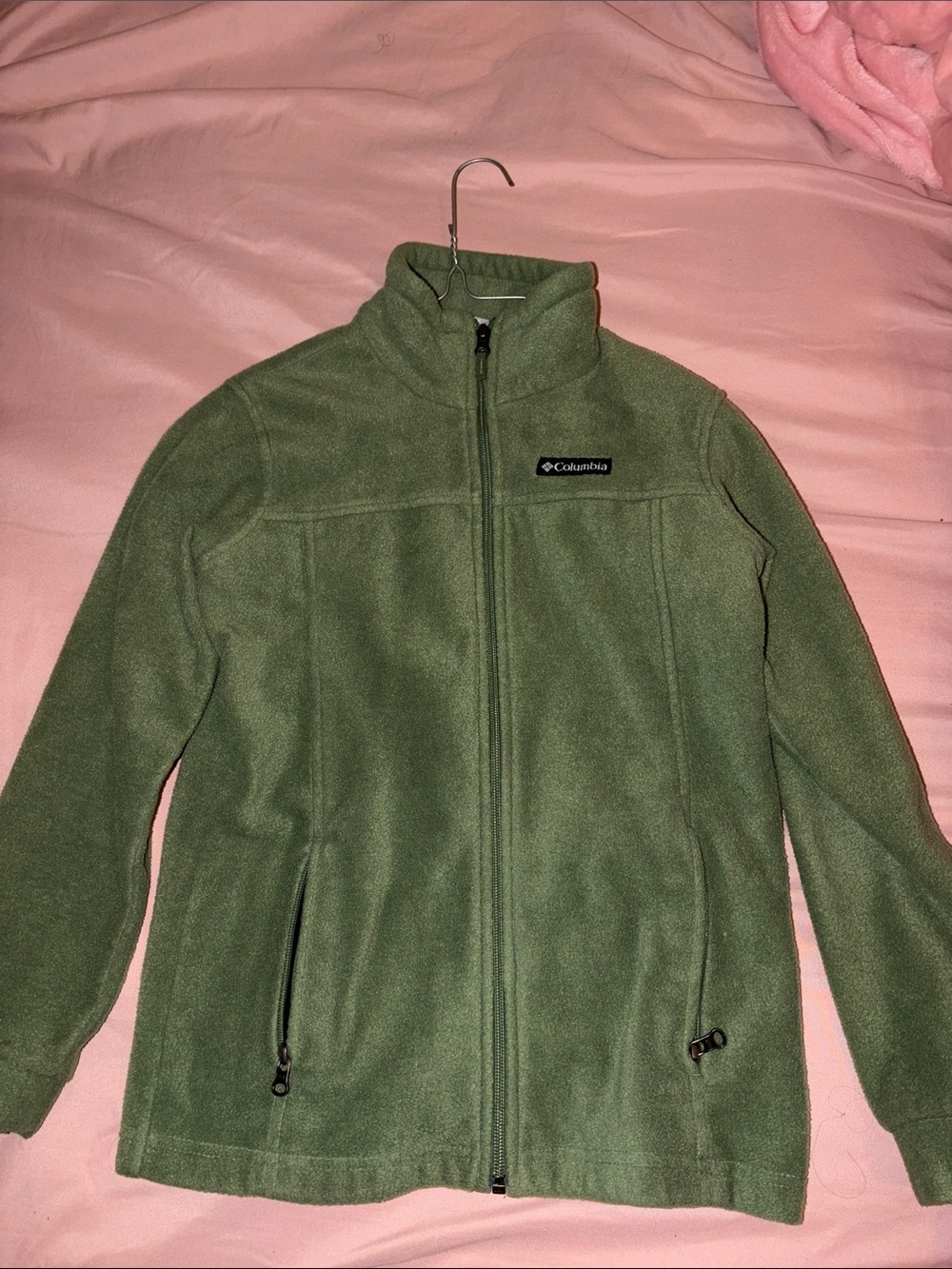 Columbia Green Full-Zip Fleece Jacket